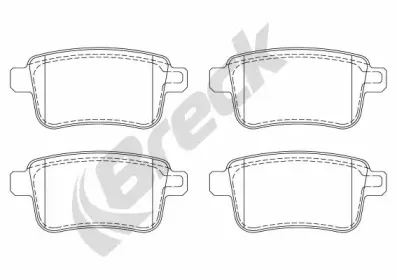 Комплект тормозных колодок, дисковый тормоз BRECK купить